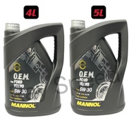 MANNOL O.E.M for Ford Volvo SAE 5W-30 5W30 Engine Oil 4Litre 5Litre Mannol 7707 Enjin Oil Ford Ranger Engine Oil Minyak Hitam Minyak Enjin