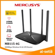 Mercusys MB115-4G 300Mbps / MB135-4G / MB235-4G (Dual-Band) AC1200 Wireless N 4G LTE Router, Nano Si