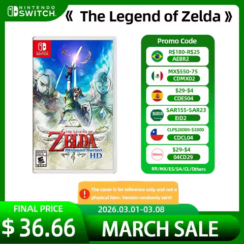 Nintendo Switch Game Deals - The Legend of Zelda Skyward Sword HD - Games Cartridge Physical Card Su