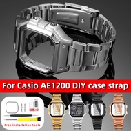 For Casio AE1200 Metal Case Mod Kit | Stainless Steel Bezel & Back Cover for AE-1200/ae1300 | Waterp