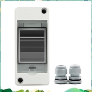 HT-2 IP65 Waterproof Distribution Breaker Box Panel Installation 2 WAY PC Outdoor Electrical MCB Sol