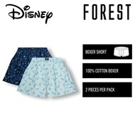 Forest Seluar Dalam Lelaki | Forest X Disney Stitch Mens Cotton Boxer Underwear Assorted Colours (2 