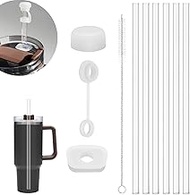 Pack of 6 Straws for Stanley Cup, 31 cm Long Transparent Straw, Replacement Stanley Straws Accessori