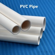 Outer Diameter 20-63mm White PVC Pipe Length 50cm Agriculture Garden Irrigation Aquarium Fish Tank W