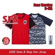 SFS 2026 Austria Jersey Men's Football Soccer Jersey Sport Top Fans Version S-4XL