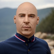 NEW Realistic Bald Head Mask High-Quality Latex Full Face Masks Cosplay & Halloween Party Prop Movie