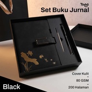 Set Buku Jurnal Leather Notebook Diary 80GSM 200 Halaman - JG663