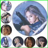 G2P NMIXX HAEWON Tinplate Badge Mini Album Fe3O4 FORWARD Small Round Mirror Keychain SULLYOON Pendan