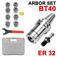 Arbor Set BT40 ER32 Collet Chuck 8 Pcs BT 40 ER 32 Milling CNC