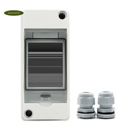 HT-2 IP65 Waterproof Distribution Breaker Box Panel Installation 2 WAY PC Outdoor Electrical MCB Sol
