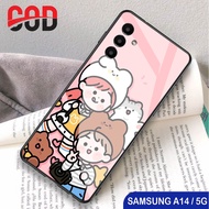 HP [A31] Case Samsung A14 5Ghp Samsung A14 5G Glitter Glass Softcase Samsung A14 5G Mobile Phone Cas