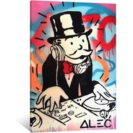 ALEC-Monopolys Music DJ Poster Decorative Painting Canvas Wall Art Living Room Posters Bedroom Paint