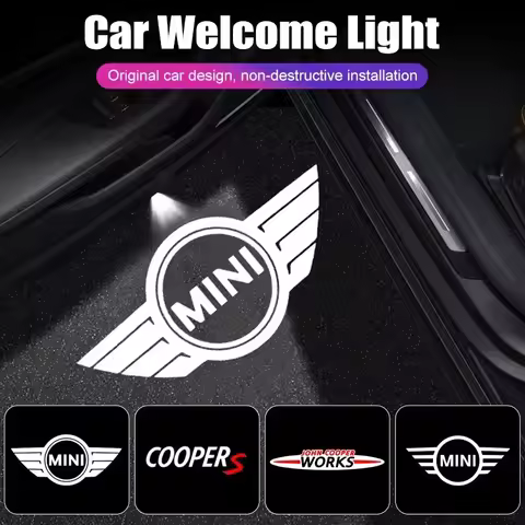 LED Laser Projector Mini Logo Welcome Lamp Auto Parts for Cooper Works F54 F55 F56 R55 R56 R57 R59 R