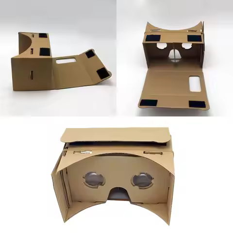 Version 1 DIY Cardboard for for All 3-6 Inch Smartphones Google VR Headset 3D DIY Cardboard Box Prof