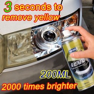 200ml Car Vehicles HeadLamp Restoration Spray 200ML Car Headlight Refurbishment Repair Agent Car Headlight Repair Liquid Car Light Yellow to New Car Headlight Car Light