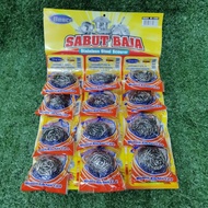 ( 1 LUSIN ) 30gram Sabut Kawat Stainless Cuci Piring / Spons Kawat / Sikat Serabut