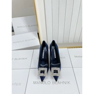 Heels luxury XManoloBlhaniX Woman shoes Kasut Perempuan 10cm