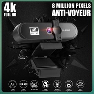 Web Camera 4K 2K 1080P Webcam USB Camera Autofocus Webcam with Microphone