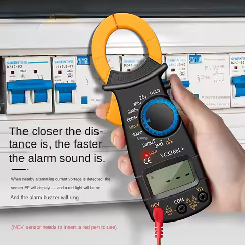 VC3266L+ Digital Clamp Ammeter Multifunctional High Precision Clamp Multimeter
