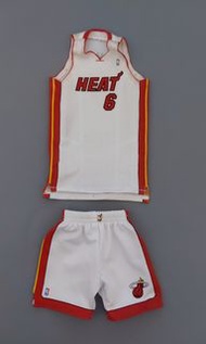 NBA 1/6 LBJ LeBron James Heats 熱火 球衣球褲