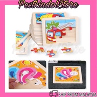 Kartun Puzzle 9 Keping Cartoon Wooden Puzzle 9 Pieces💥 ( READY STOCK IN MALAYSIA )