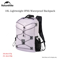 Naturehike กระเป๋าสะพายหลัง IPX6 25L ภูเขา,กระเป๋าเป้สะพายหลังกันน้ำน้ำหนักเบาสามารถพับเก็บได้เพียง3