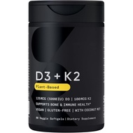 Foreign Trade Vitamin D3+k2 Capsules Organic Coconut Oil d3+k2 Capsules Soft Capsules