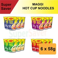 MAGGI HOT CUP NOODLES (6 CUPS ) Instant Noodles Cup Noodles