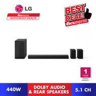 [FREE Ship + TnG RM50] LG S60TR LG Home Theater Soundbar with Surround Sound Rear Speakers 5.1 chann