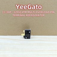 [1/3HP] 4TM MULTI OVERLOAD PIN TERMINAL REFRIGERATOR FREEZER PROTECTIVE COMPRESSOR STARTER / PERLIND