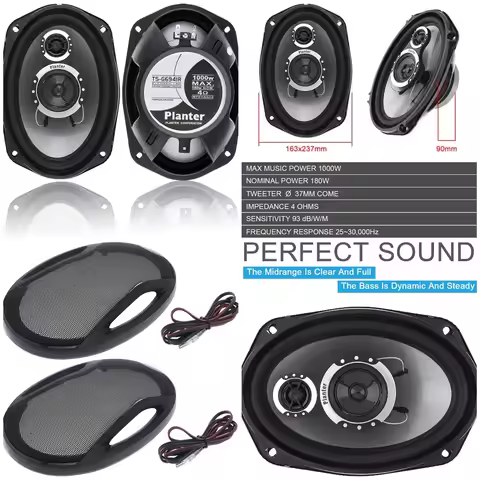 Car Audio TS-G6941R 6x9 Inch 2 Way 1000w Watt Max Car Stereo Speakers - Pair
