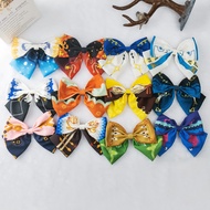 キ New Impact Cosplay Bowknot Hair Ring Clip Ganyu Baal Kazuha Yoimiya Albedo Ayaka Eula Qiu Fashi