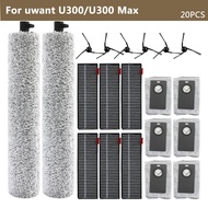 for uwant U300 / U300 Max Sweeping machine Roller cloth hepa filter Side brush Dust bag