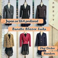 Blazer suits women 2kg Japan or USA Vintage bundle Borong , Coat suits women from Japan or USA Vinta