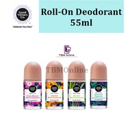 Good Virtues Co. [GVC] Roll On Deodorant (55ml) - Calendula/ Cherry Blossom/ Spearmint Peppermint/ A
