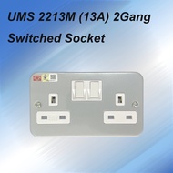 UMS 2213M (13A) 2Gang  Switched Socket