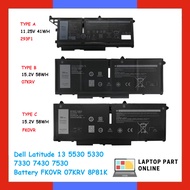 D.EL.L Latitude 13 5530 5330 7330 7430 7530 Laptop Battery FK0VR 07KRV 8P81K