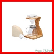 [From Japan]HARIO V60 Olive Wood Stand Set for 1~4 cups Coffee Dripper Gift Gifts VSS-1206-OV