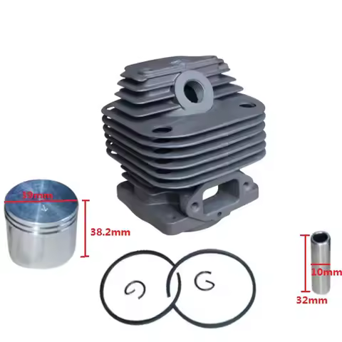 39MM CYLINDER PISTON GROUP BLOCK KIT FIT MITSUBISHI T200 2 CYCLE BRUSH CUTTER T 200 GRASS TRIMMER SP