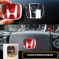 Honda City/Civic/Jazz/CRV/Accord Steering Emblem Honda Accessories Honda Logo