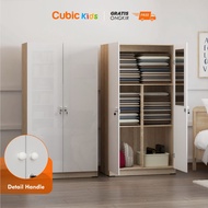 Cubic Lemari Pakaian Kecil Minimalis / Almari Baju Serbaguna 2 Pintu / LUNA BL 150