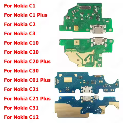 Charge Board For Nokia C12 C31 C21 C01 C30 C20 C10 C3 C2 C1 Plus Charging Port Plate Pcb Dock Ribbon