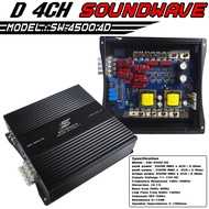 SOUNDWAVE POWER D 4CH SW-4500D 500W เพาเวอร์แอมป์รถยนต์ เพาเวอร์ขับซับ แอมป์ เพาเวอร์รถยนต์ คลาสดี บราซิล POWER CLASS D BRAZIL