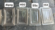 100 cái hộp nhựa chữ nhật mỏng H21 H23 55C nho 7 lạng nho 1kg... nhiều size để lựa chọn