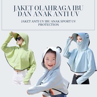 Oppa Style Shop Anti-UV Mother and Child Sports Jacket Anti-UV Children's Sports Jacket UV Protectio