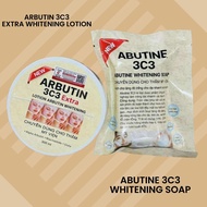 ARBUTIN 3C3 EXTRA LOTION & ABUTIN 3C3 SOAP WITHENING NIACINAMIDE GLUTHATIONE