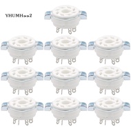 10PCS Chassis Mount 8 Pin K8A Octal Ceramic Tube Sockets for KT88 KT66 6SN7 5AR4 GZ34 5881 6V6 5U4G 