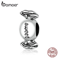 bamoer Silver 925 Jewelry Sweet Candy Charms for Original Snake Bracelet &amp; Bangle Women Silver Jewelry DIY  Making BSC353