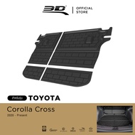 3D Mats กันกระแทกเบาะหลังTOYOTA - COROLLA CROSS ปี 2020- 2026 พรมกันลื่น พรมกันนํ้า พรมรถยนต์