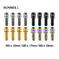 [ 4x Titanium Bike Handlebar Stem Screws, M6 Stem Screws, for